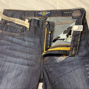 Lucky Brand Jeans Men’s 329 Classic Straight Dark Wash Light Fade Size 34x34.